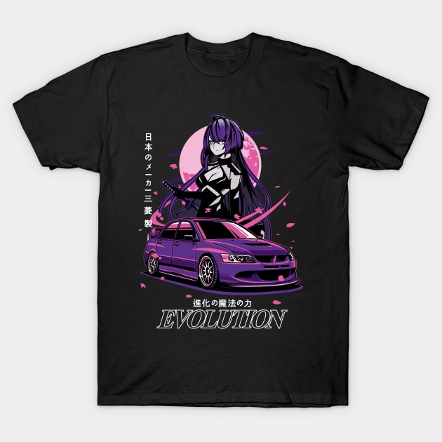 Mitsubishi Lancer Evolution T-Shirt by JDMAPEX